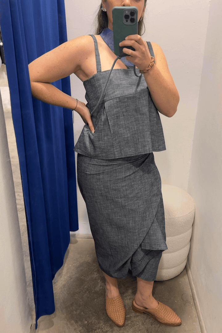 Falda Estero Algodón Denim