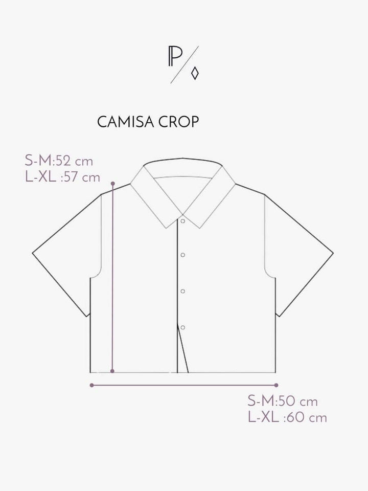 Camisa Crop Seda Burdeo