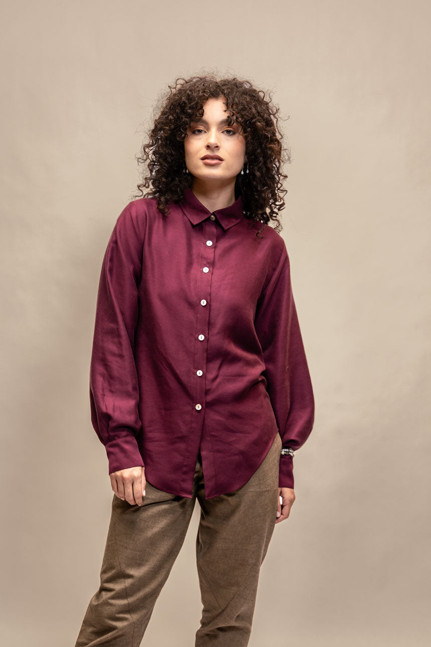 CAMISA TENCEL™ BURDEO