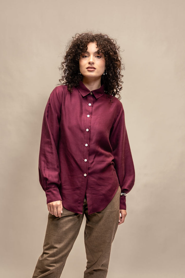 CAMISA TENCEL™ BURDEO