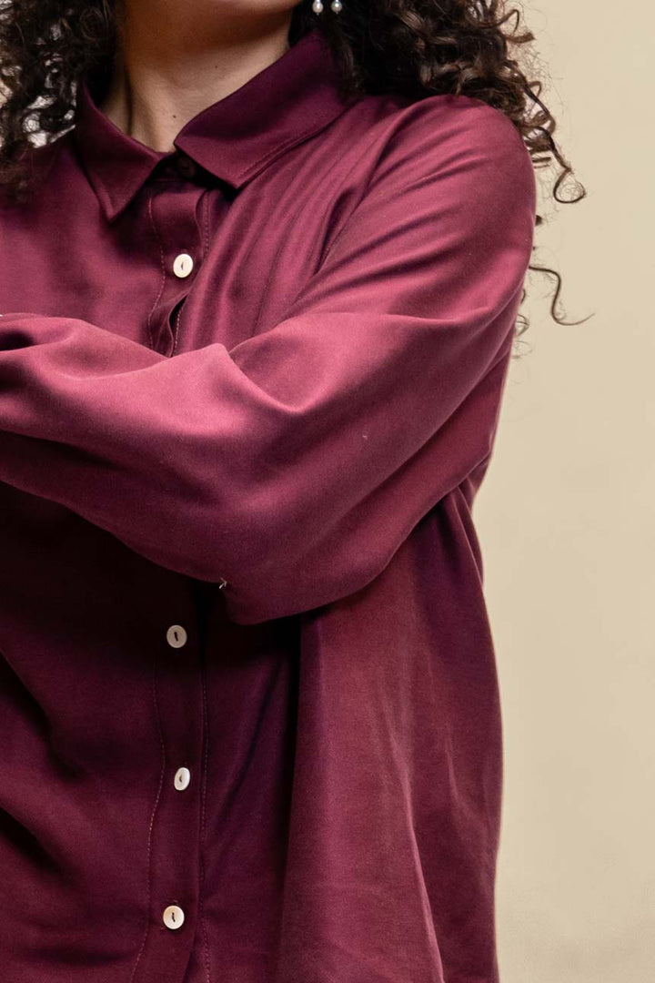 CAMISA TENCEL™ BURDEO
