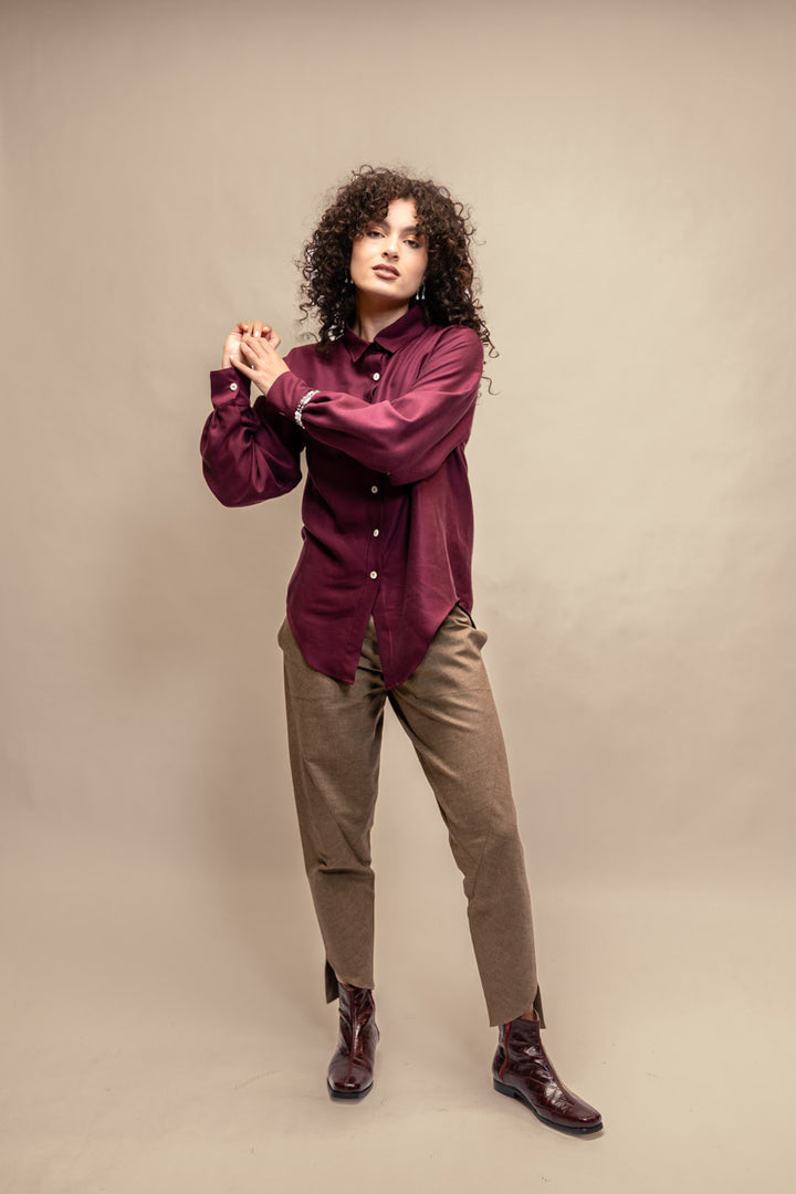 CAMISA TENCEL™ BURDEO