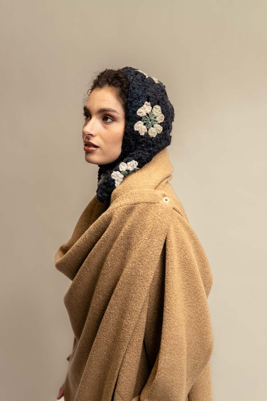 ABRIGO SOTAVENTO LANA MERINO CAMEL