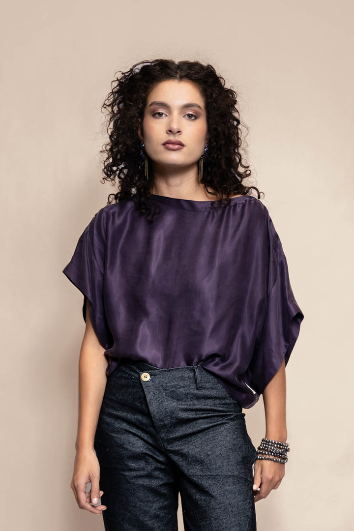 TOP QUILLA CUPRO VIOLETA