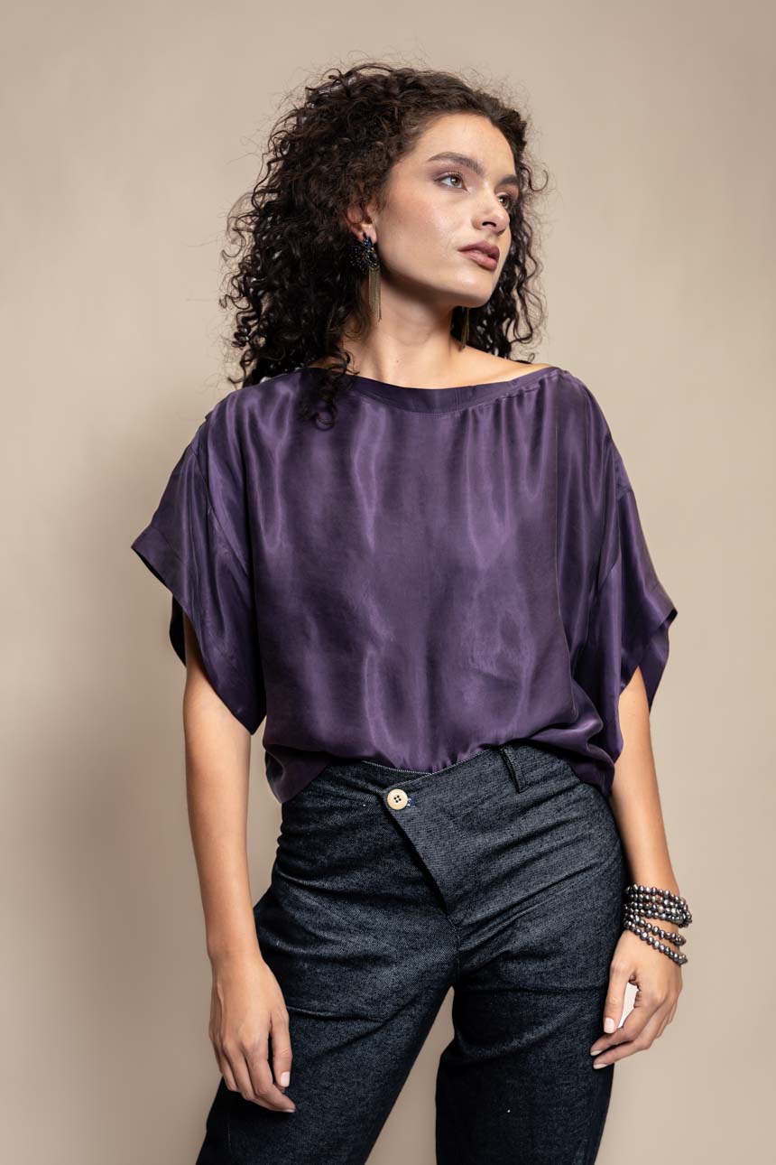 TOP QUILLA CUPRO VIOLETA