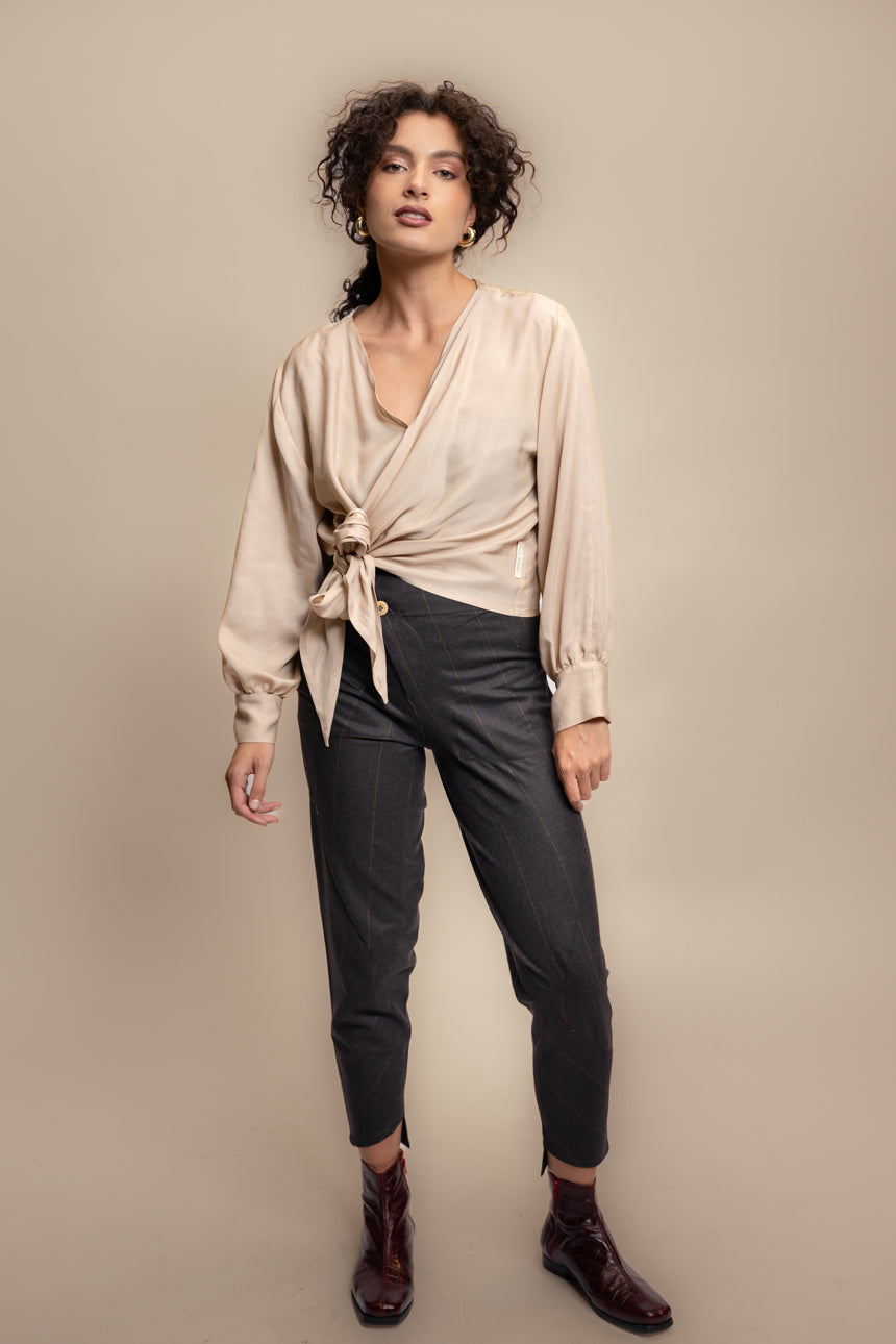 BLUSÓN DE VALLE TENCEL BEIGE