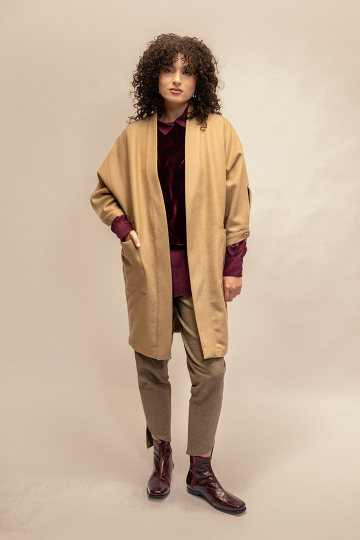 ABRIGO BARLOVENTO LANA CAMEL