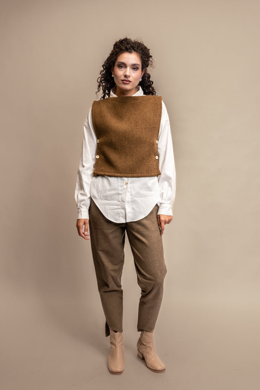 PECHERA DUNA LANA MERINO CAFÉ