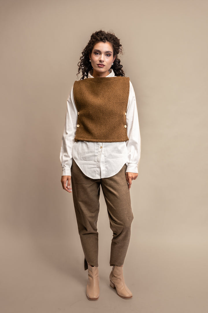 PECHERA DUNA LANA MERINO CAFÉ