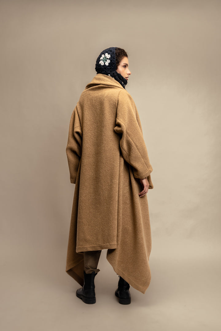 ABRIGO SOTAVENTO LANA MERINO CAMEL