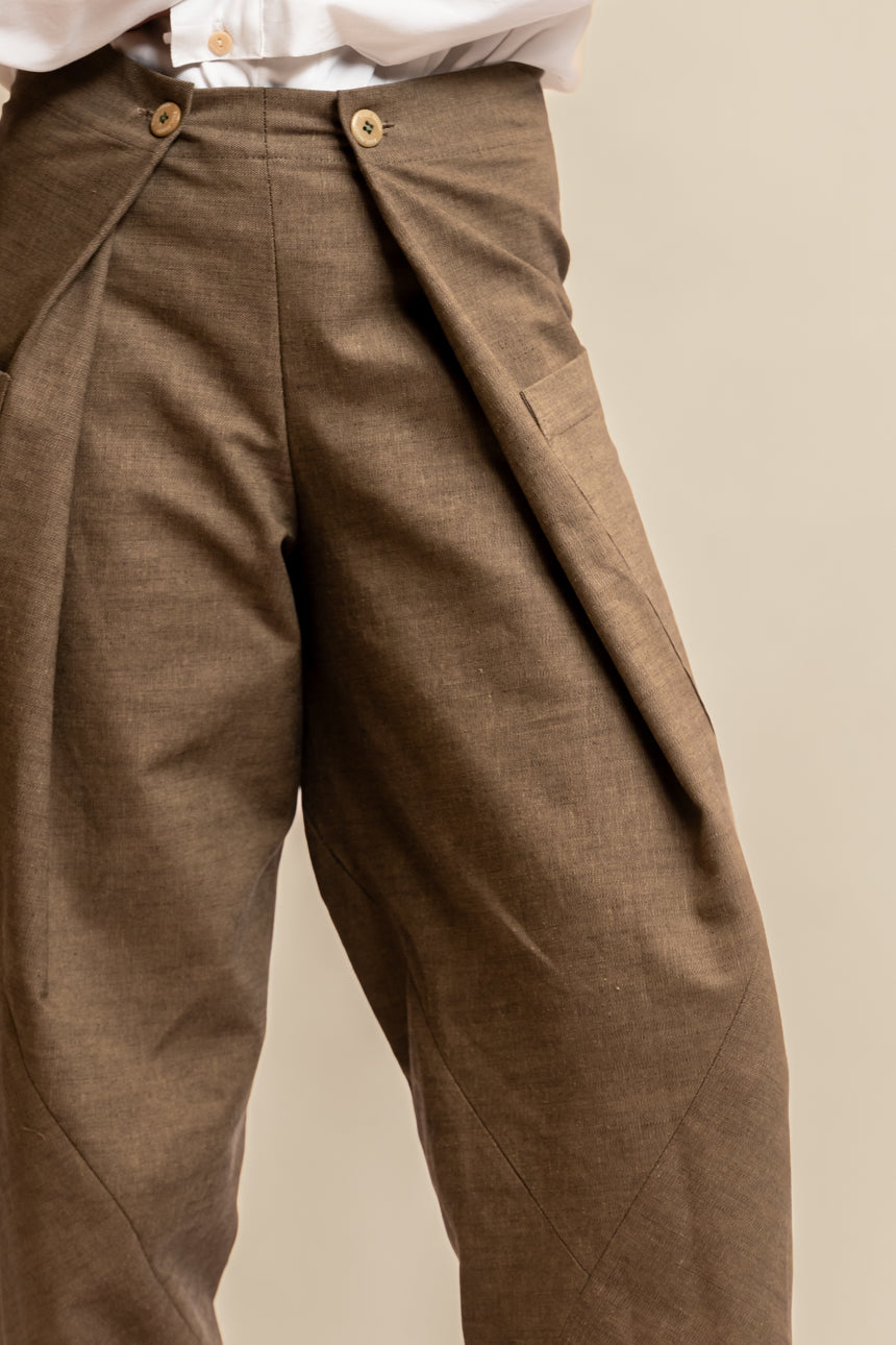 PANTALÓN DERIVA DENIM CAFÉ