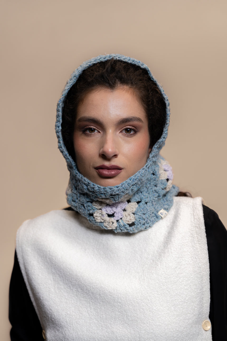 BALACLAVA LANA RECICLADA CELESTE