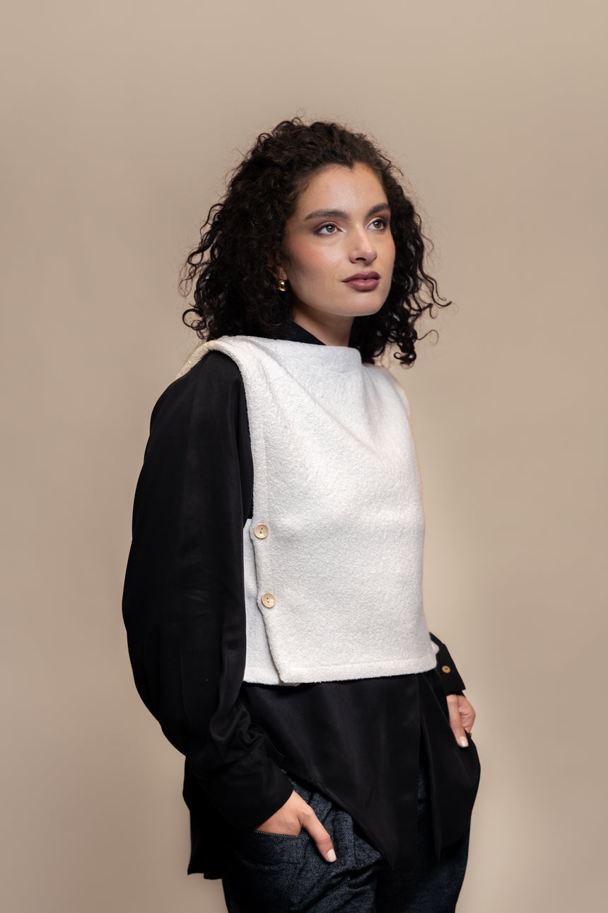PECHERA DUNA LANA MERINO BLANCO