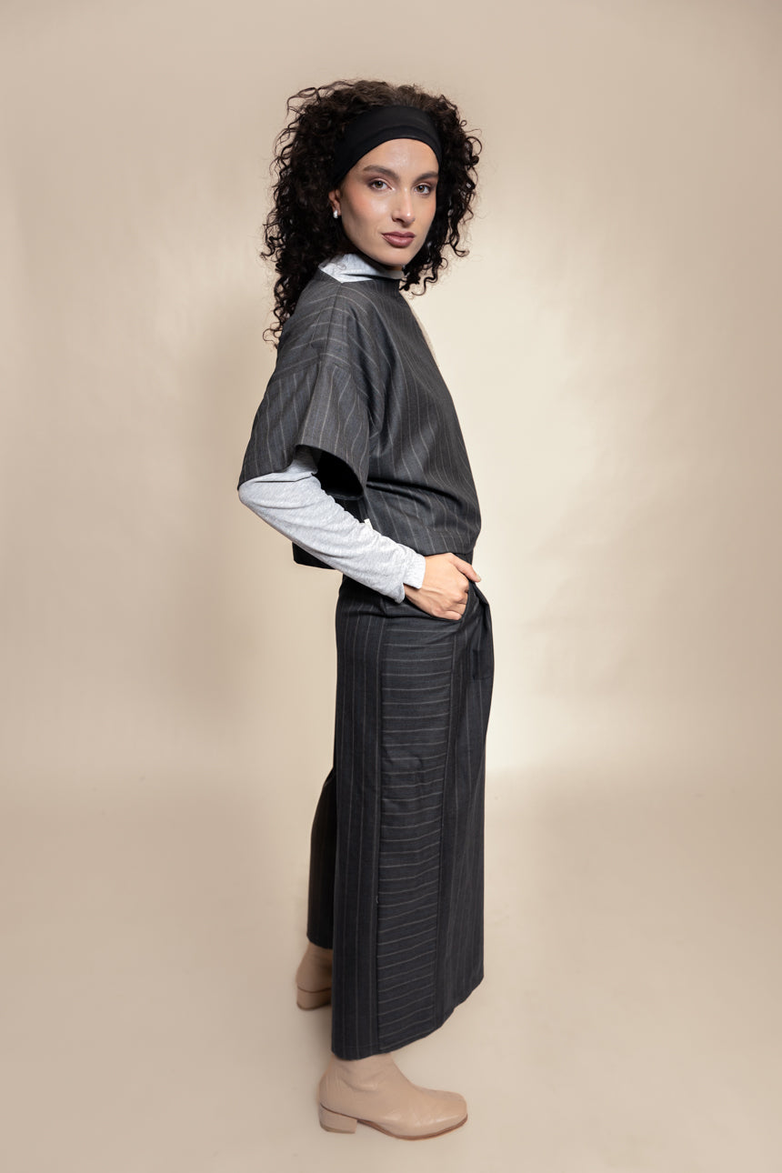 PANTALÓN LITORAL LANA MERINO GRIS