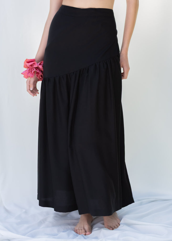 FALDA PLEAMAR TENCEL™ NEGRO