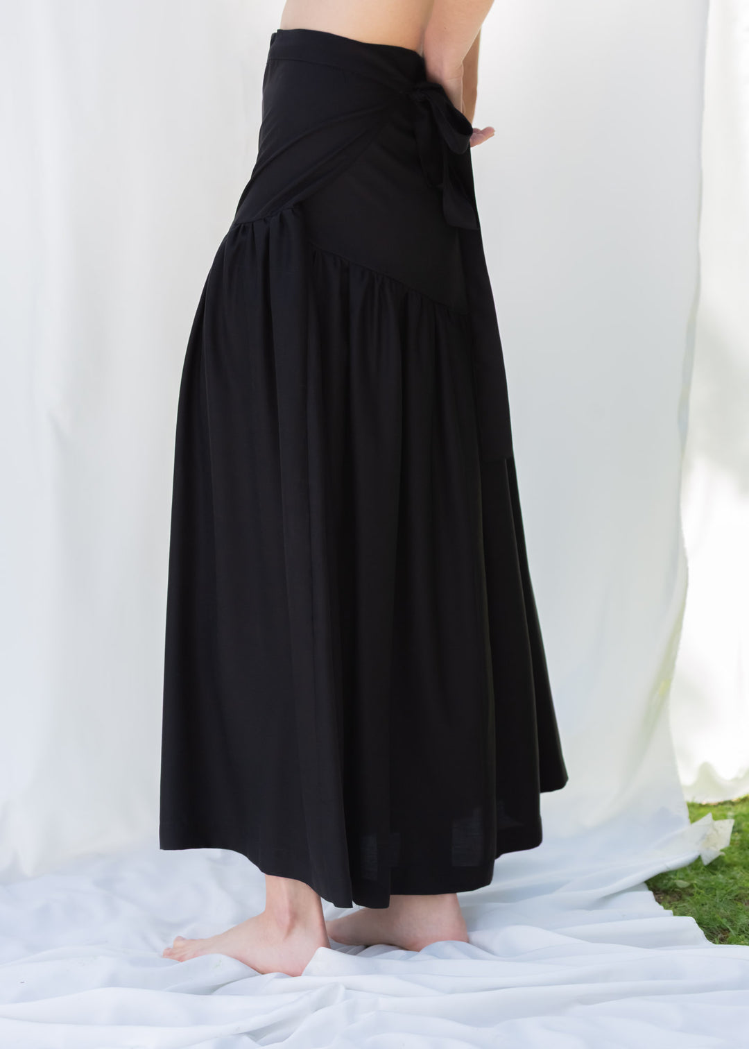 FALDA PLEAMAR TENCEL™ NEGRO