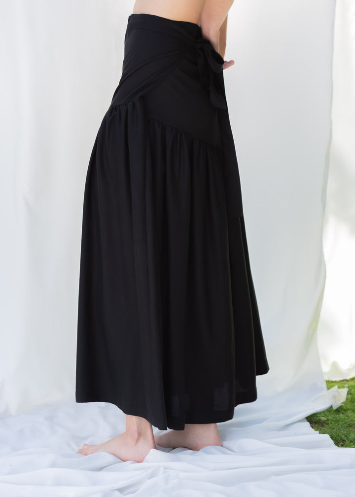 FALDA PLEAMAR TENCEL™ NEGRO