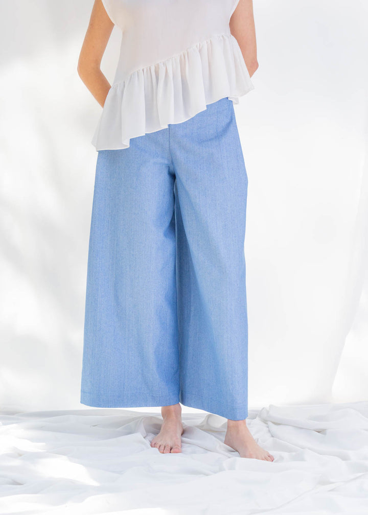 PANTALON LITORAL DENIM CELESTE