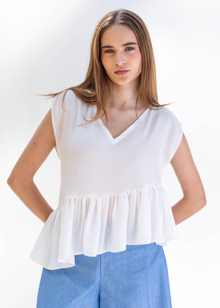 TOP PLEAMAR TENCEL™ BLANCO
