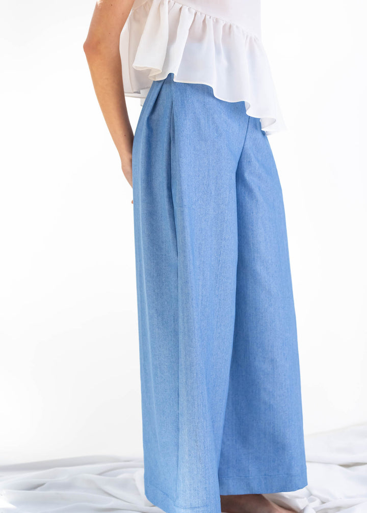 PANTALON LITORAL DENIM CELESTE