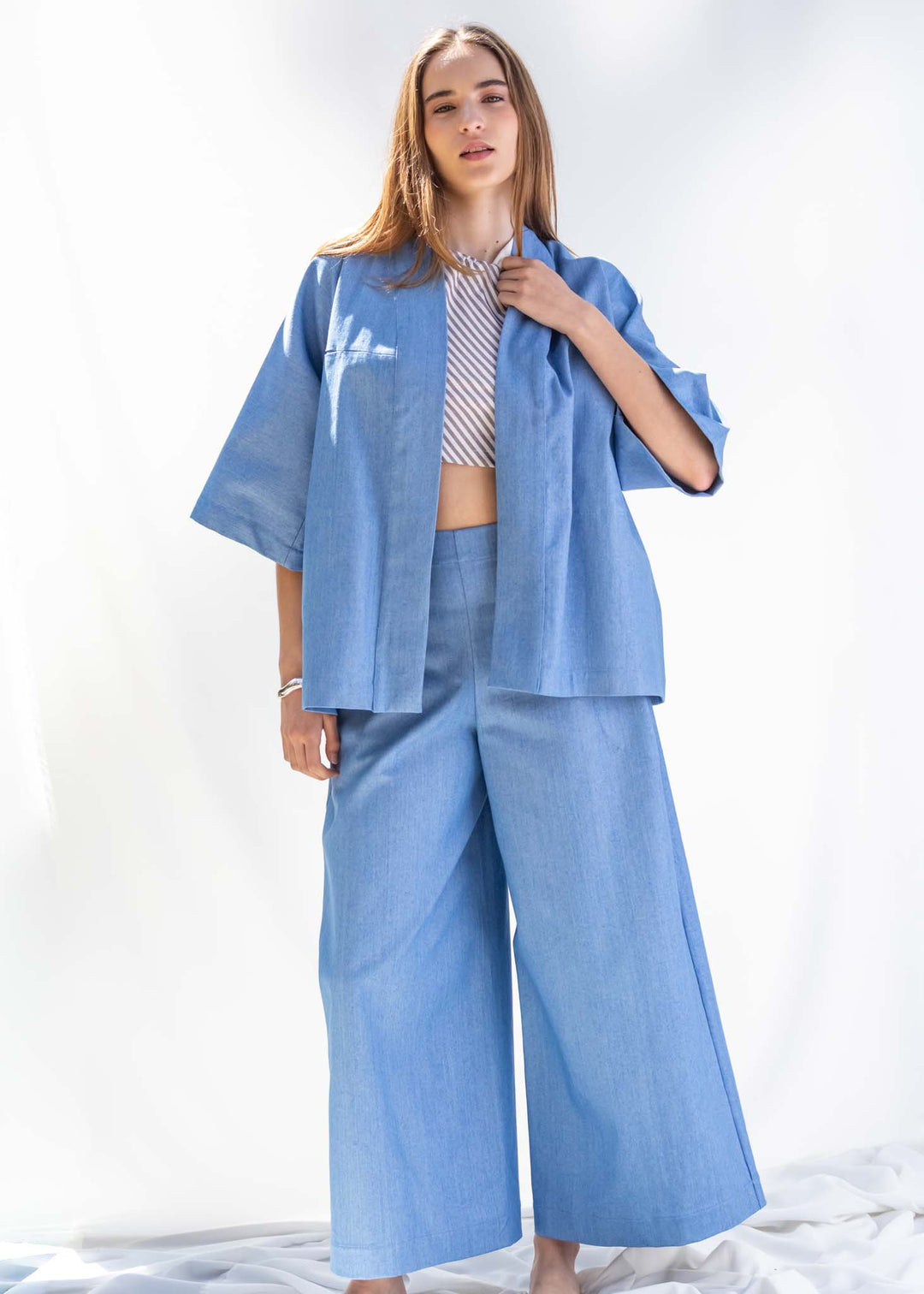 CHAQUETA PARAMO DENIM CELESTE