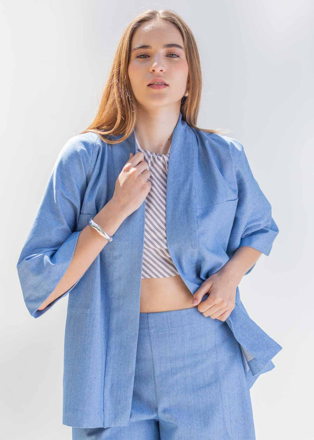 CHAQUETA PARAMO DENIM CELESTE