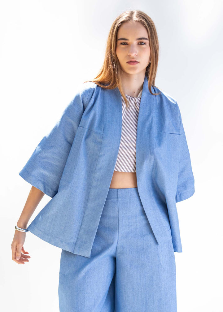 CHAQUETA PARAMO DENIM CELESTE