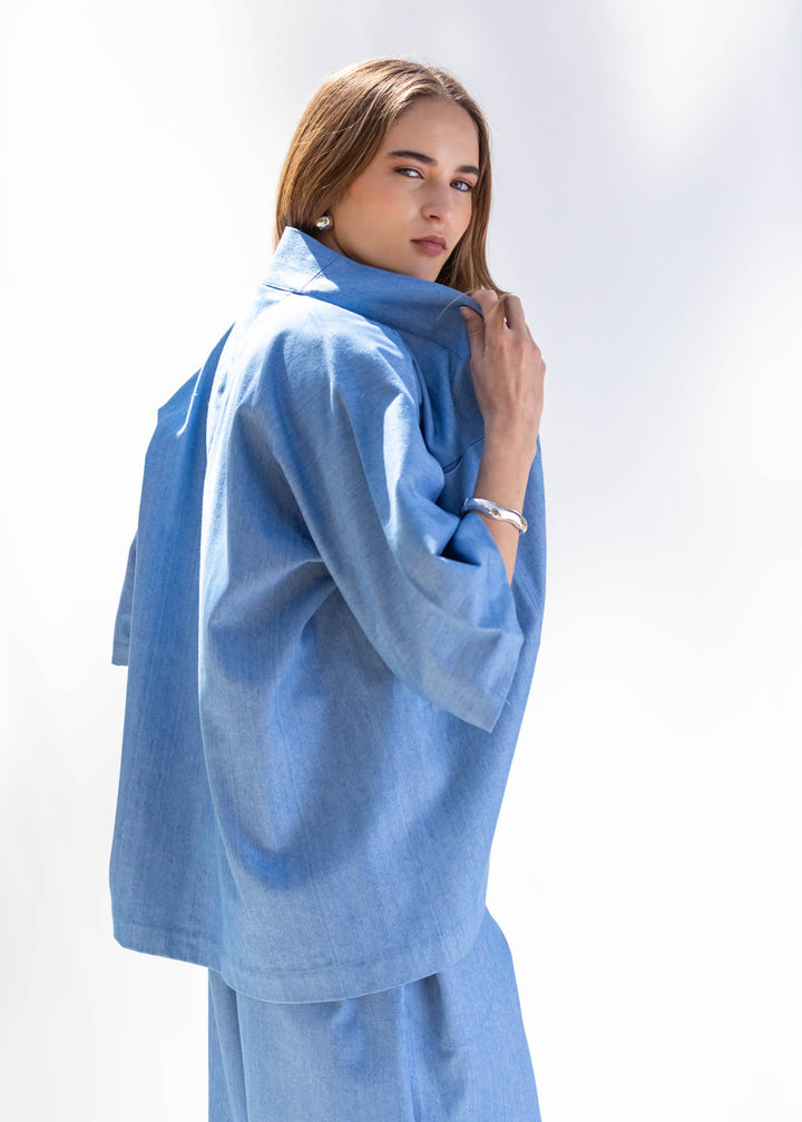 CHAQUETA PARAMO DENIM CELESTE