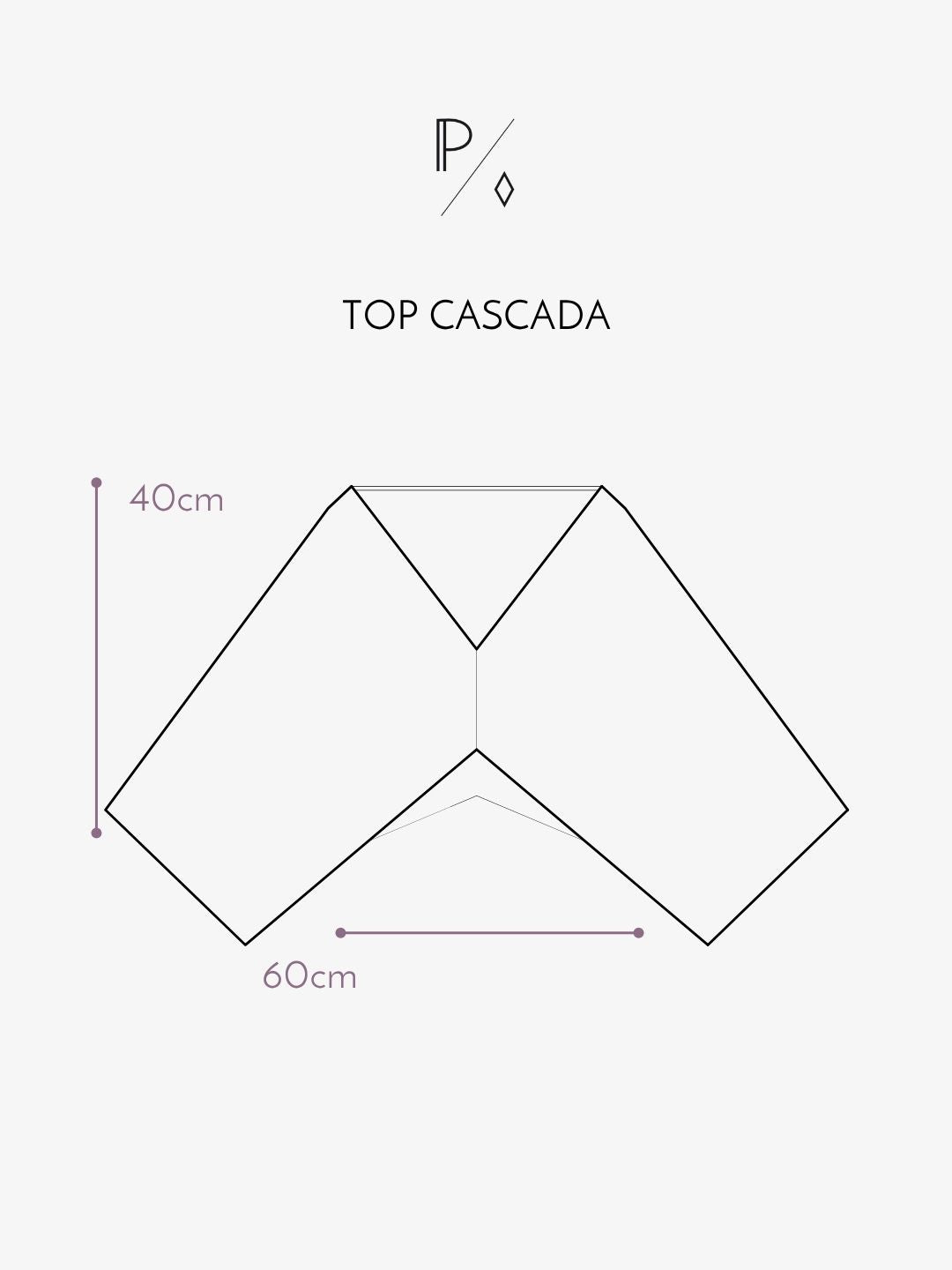 TOP CASCADA CUPRO VIOLETA