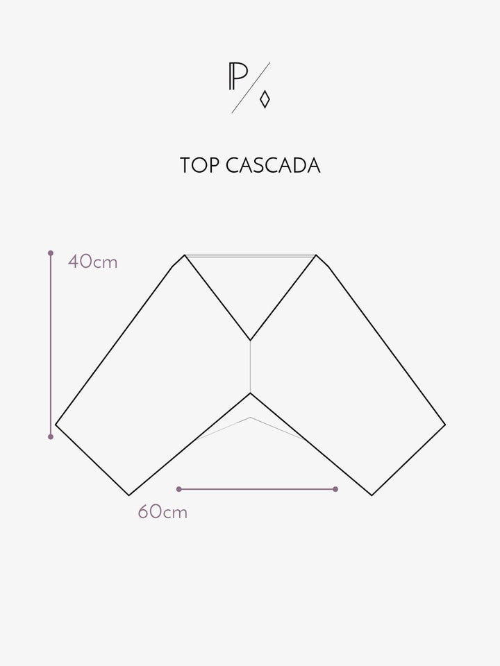 TOP CASCADA CUPRO VIOLETA