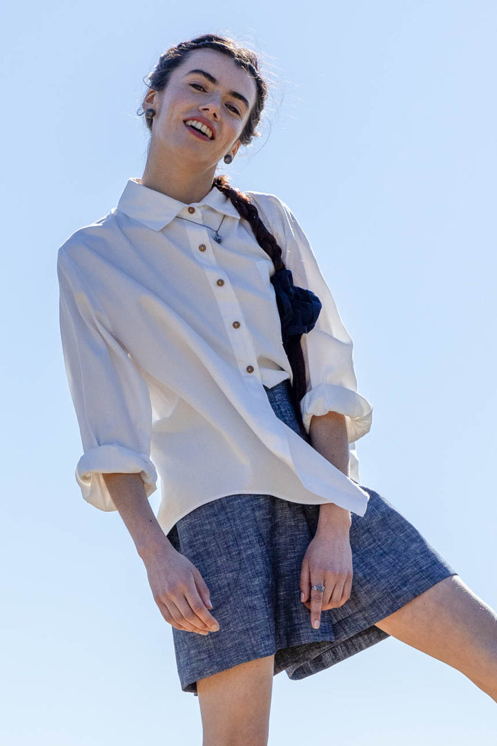 Camisa Algodón Orgánico Blanco