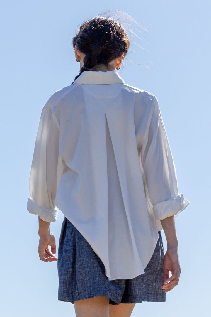 Camisa Algodón Orgánico Blanco