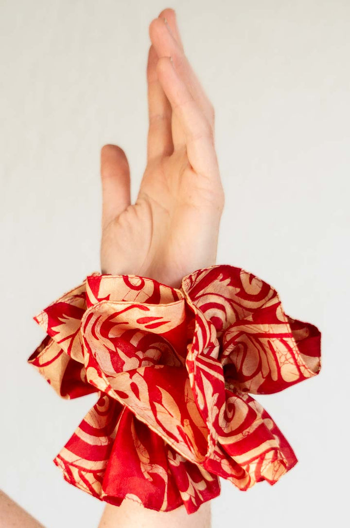 Colet Dalia Seda Rojo