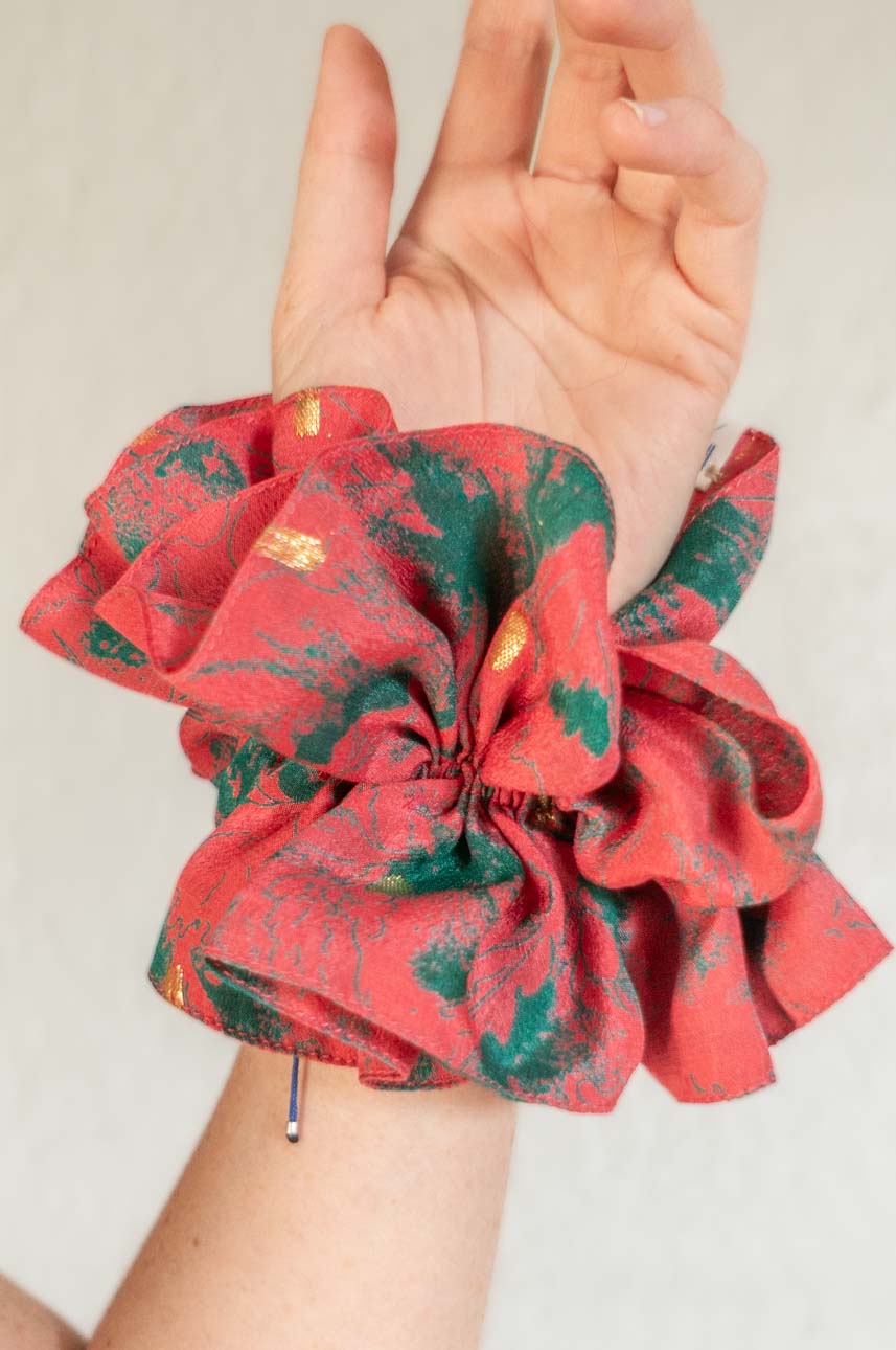 Colet Dalia Seda Rojo