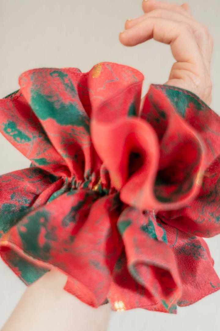 Colet Dalia Seda Rojo