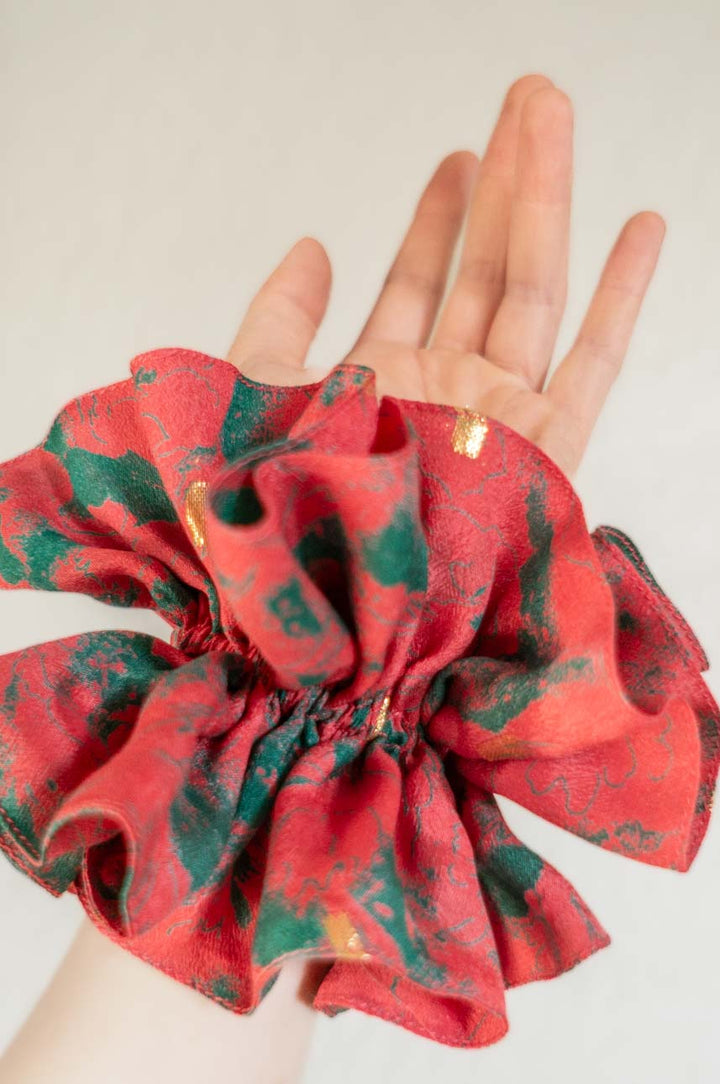 Colet Dalia Seda Rojo