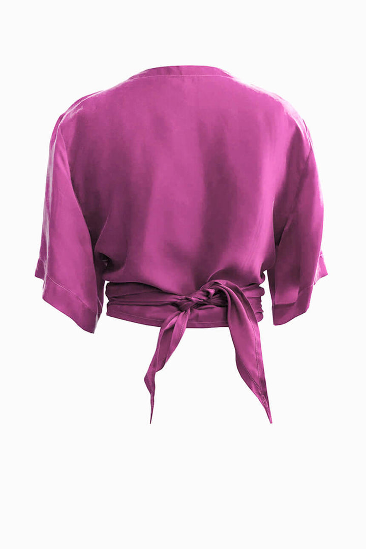 Blusón del Valle Cupro Fucsia Obispo