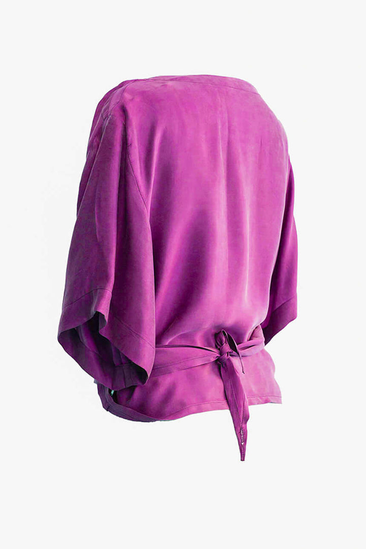 Blusón del Valle Cupro Fucsia Obispo