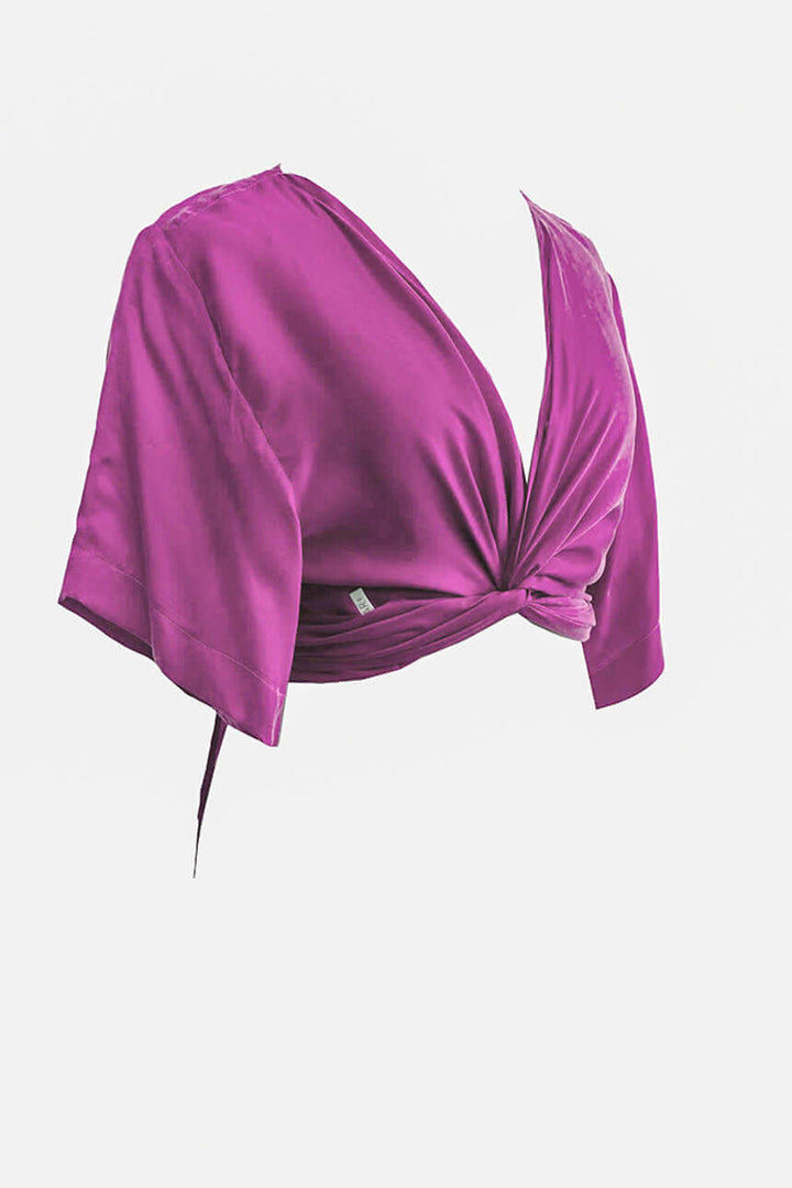 Blusón del Valle Cupro Fucsia Obispo