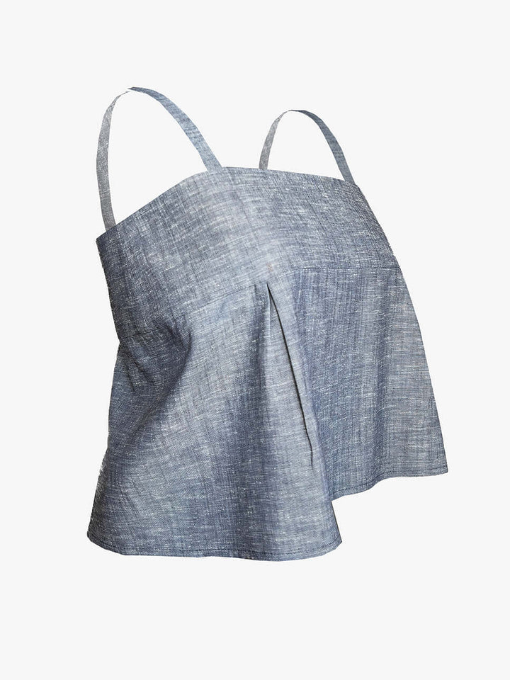 Top Ladera Algodón  Denim