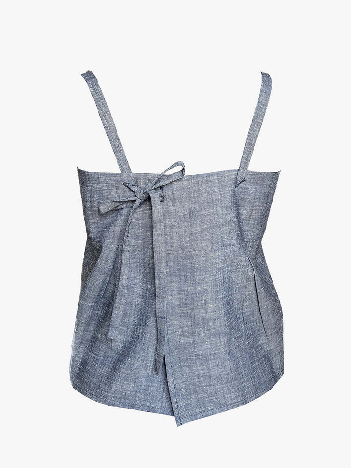 Top Ladera Algodón  Denim