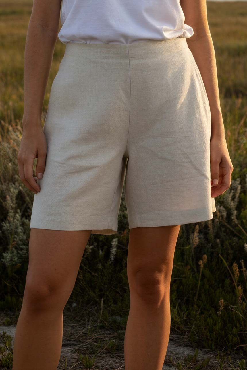 Short Litoral Algodón Crudo