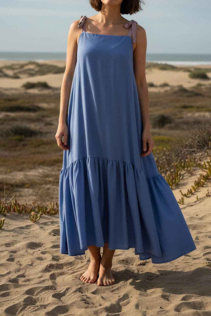 Vestido Pleamar TENCEL™ Celeste