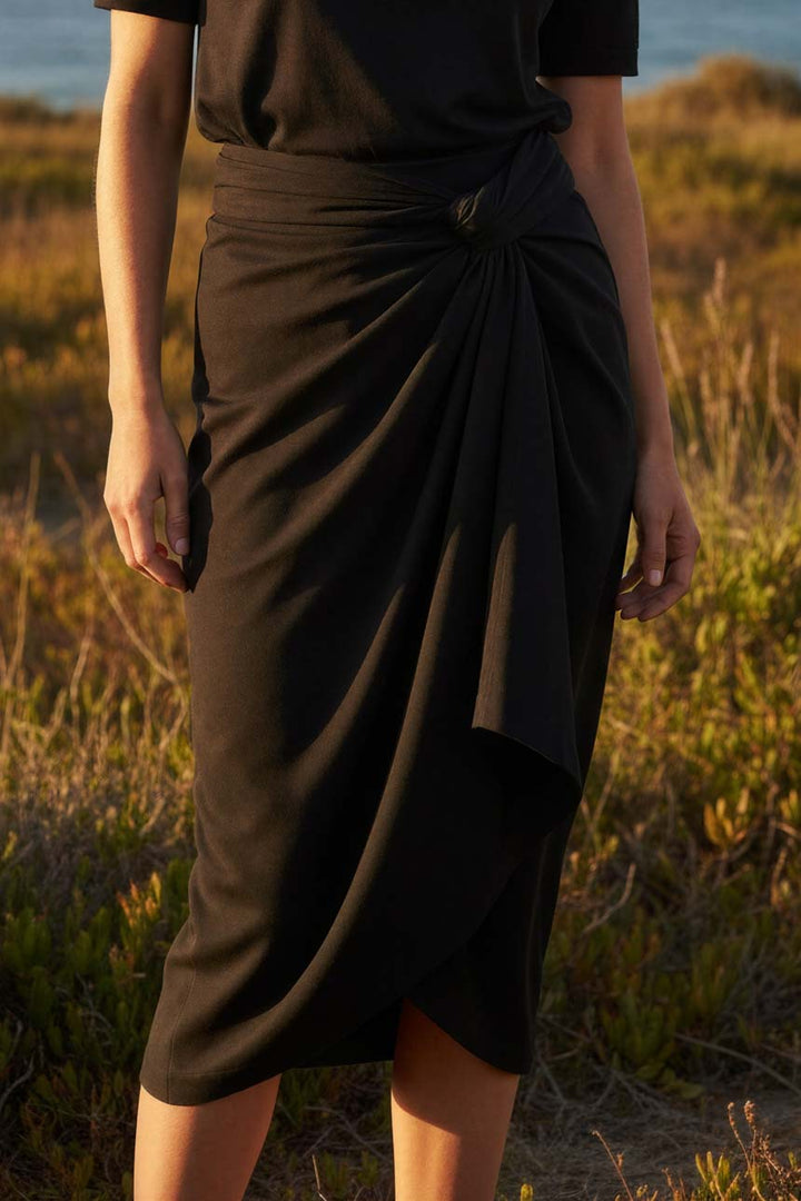 Falda Estero TENCEL™  Negro