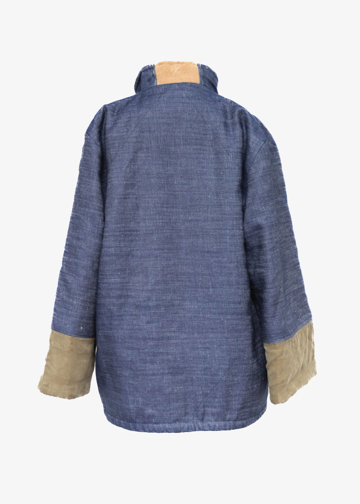 Chaquetón Reversible Lana Merino - Mezclilla