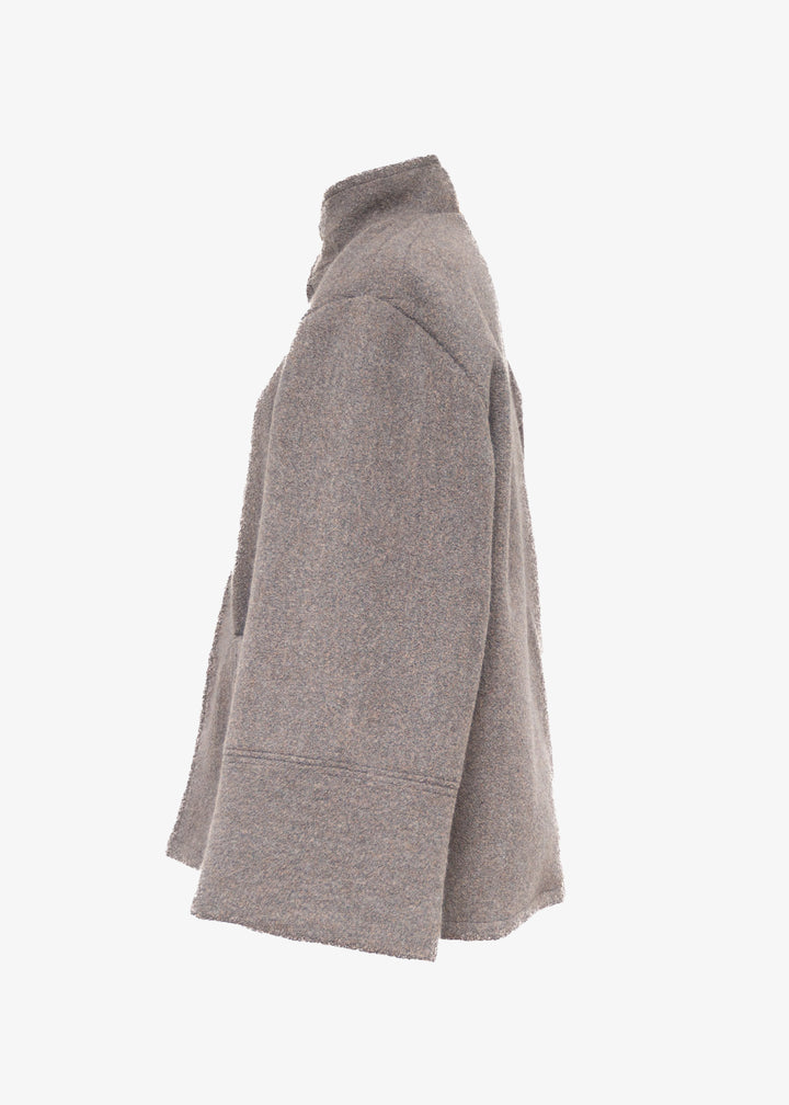 Chaquetón Reversible Lana Merino - Mezclilla