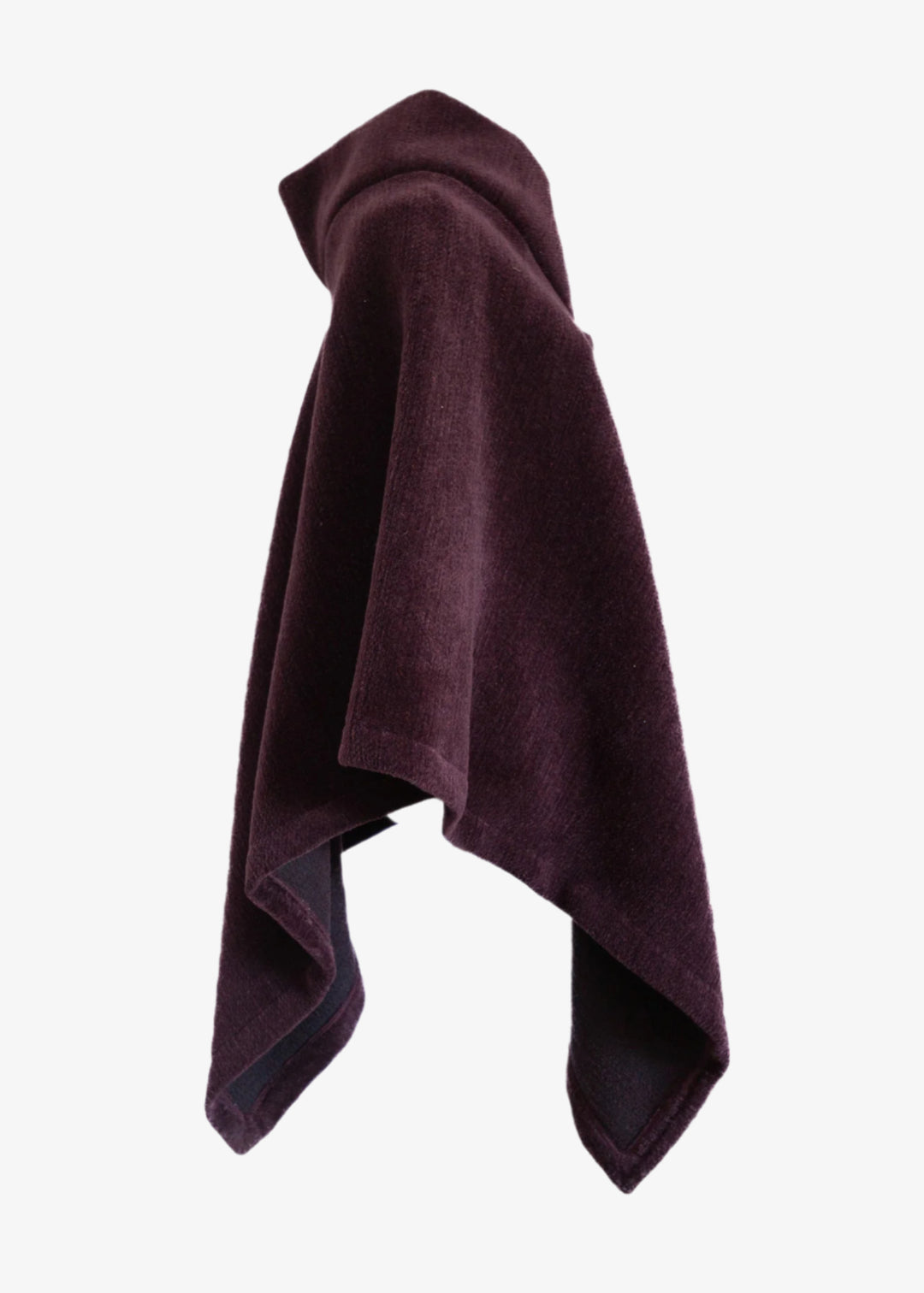 Poncho Vino 100% Lana