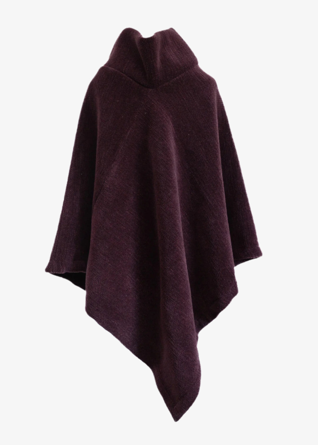 Poncho Vino 100% Lana