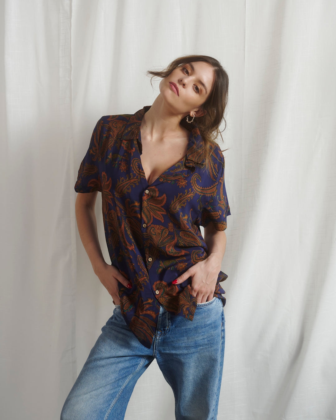 Camisa para Dos Seda