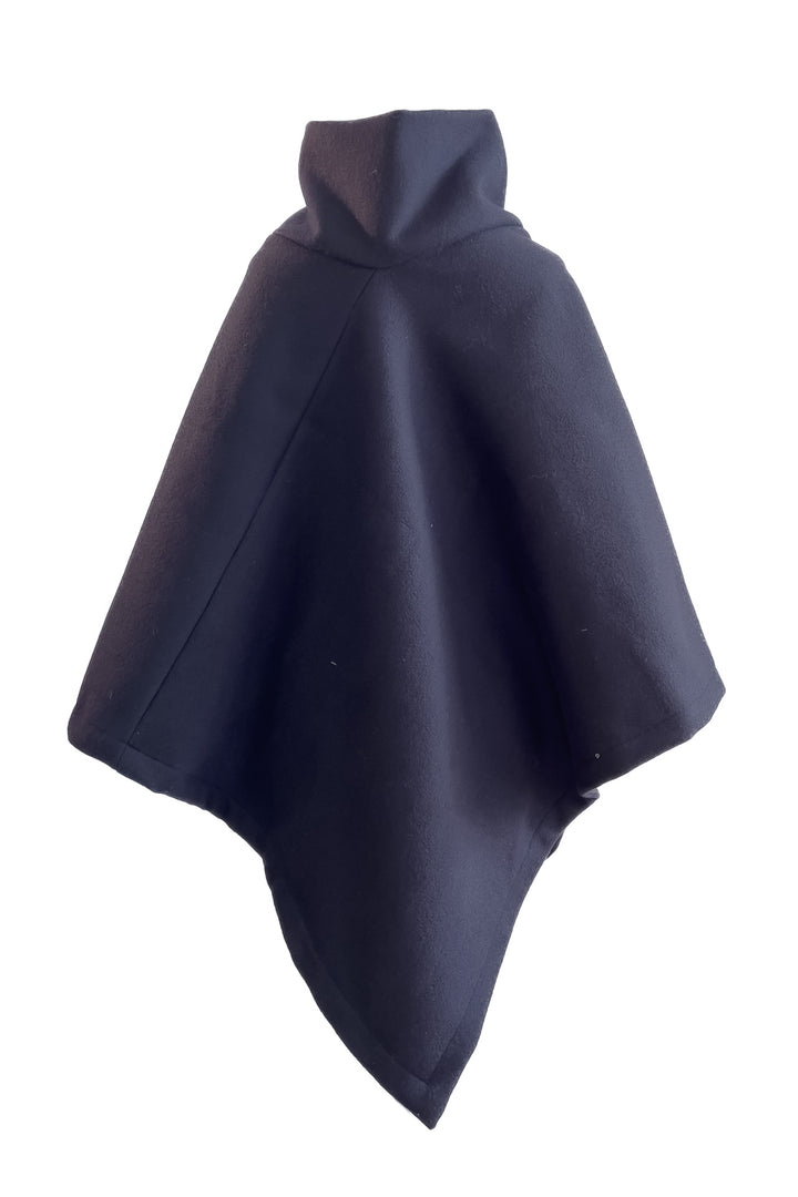 Poncho Marino Lana